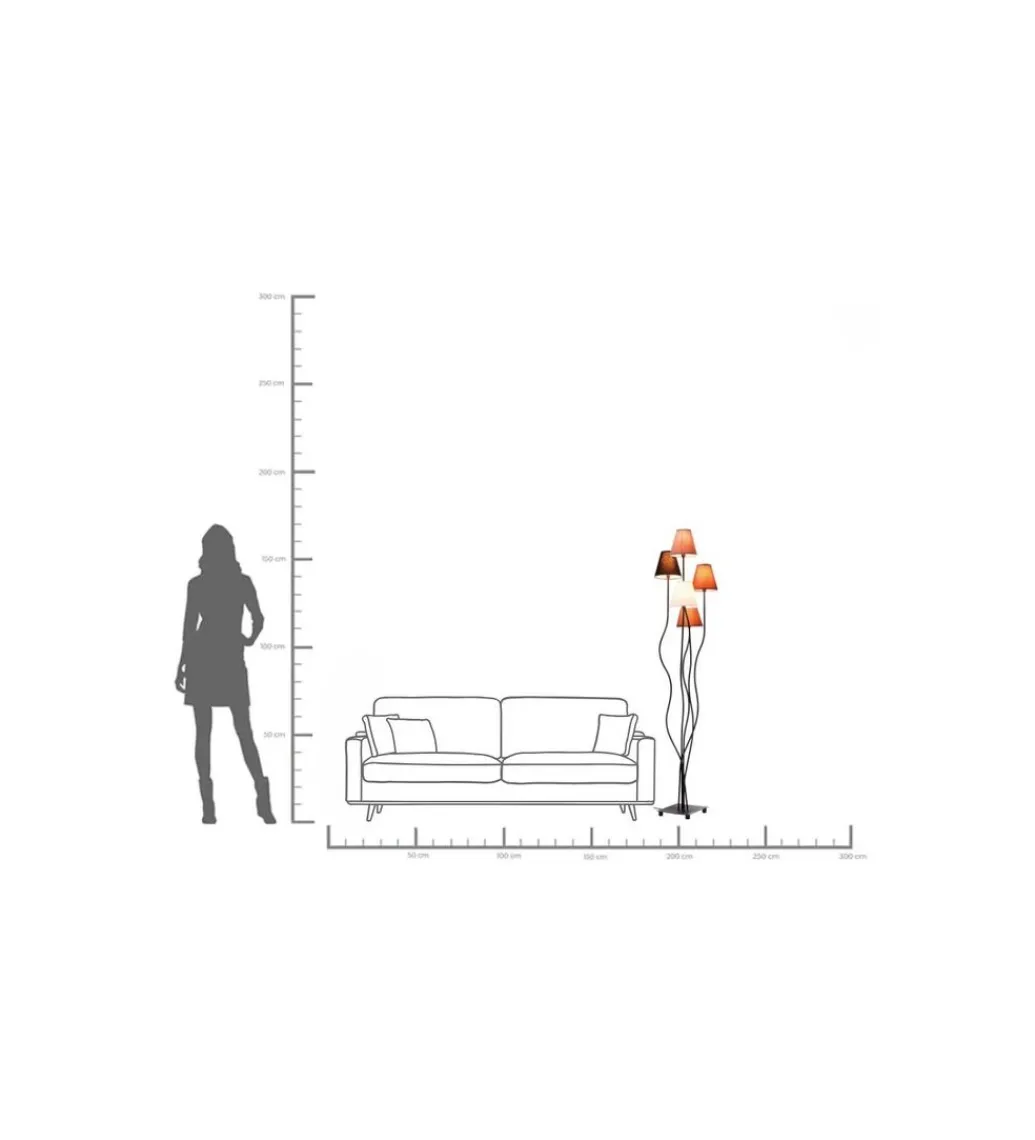 Lampa podłogowa FLEXBLE MOCCA CINQUE 163 cm*KDesign Outlet