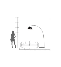 Lampa podłogowa FLIP 220 cm czarna*KDesign Best