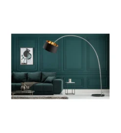 Lampa Podłogowa Forma czarno złota*Invicta Interior Outlet
