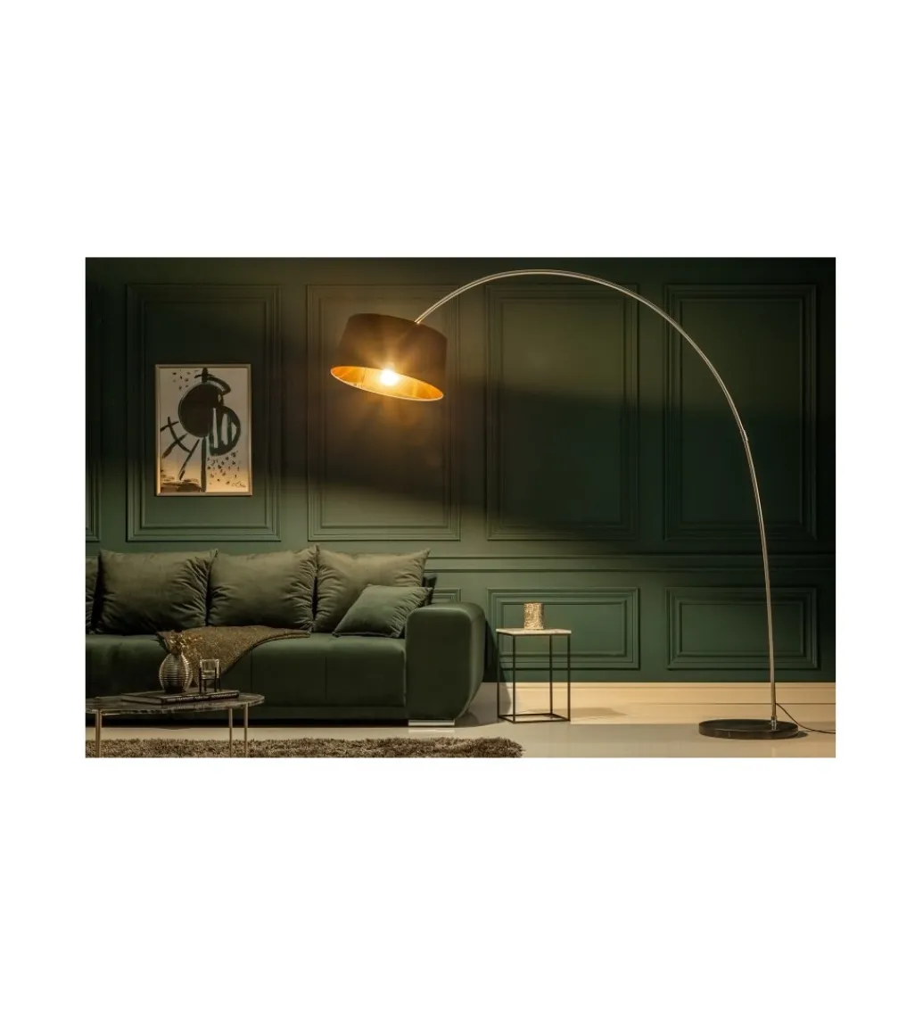 Lampa Podłogowa Forma czarno złota*Invicta Interior Outlet