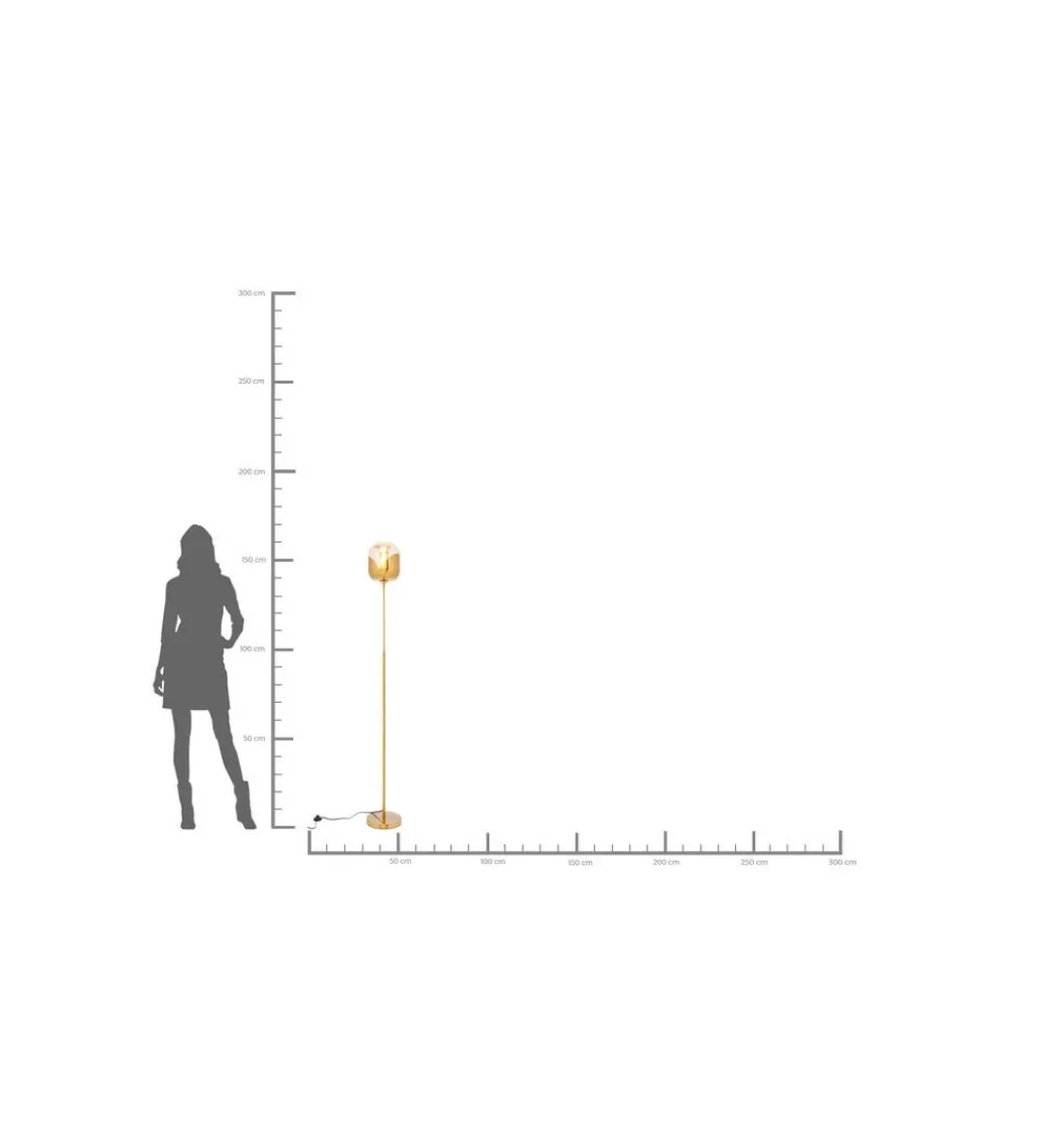 Lampa podłogowa Golden Goblet 160 cm złota*KDesign Outlet