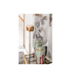 Lampa podłogowa Golden Goblet 160 cm złota*KDesign Outlet