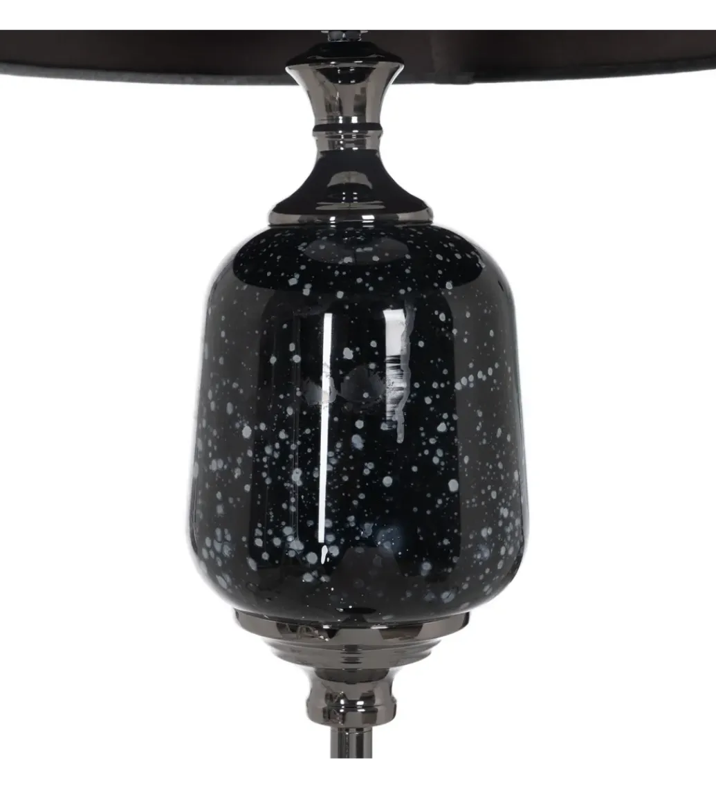 Lampa podłogowa HEMLA 156 cm szklana czarno szara*Zona-Design Online