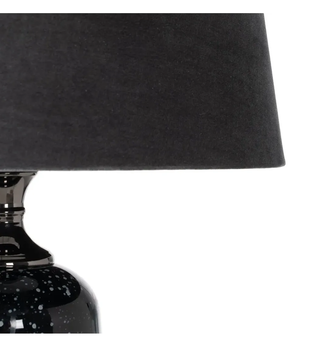 Lampa podłogowa HEMLA 156 cm szklana czarno szara*Zona-Design Online