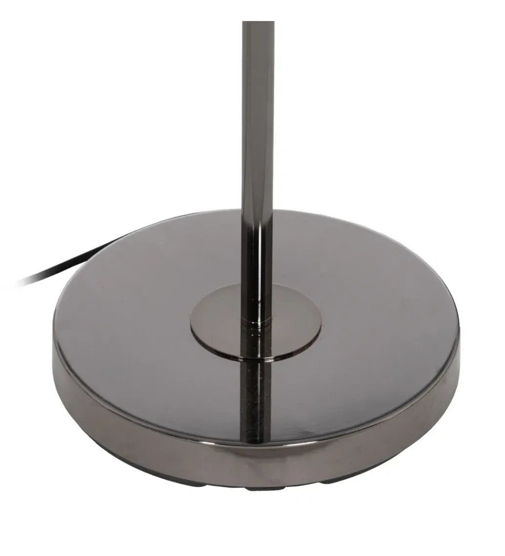 Lampa podłogowa HEMLA 156 cm szklana czarno szara*Zona-Design Online