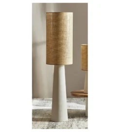 Lampa podłogowa HERACLES 143 cm ceramika ratan*Imeri Clearance