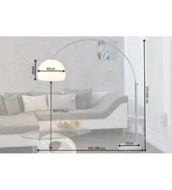 Lampa Podłogowa II Big Bow biała*Invicta Interior Clearance