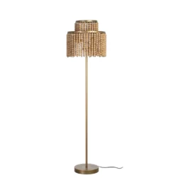 Lampa podłogowa KORGAL 152 cm naturalna złota*Zona-Design Online