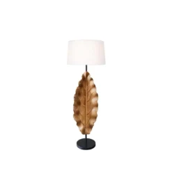 Lampa podłogowa LEAF 130 cm drewno teak*Invicta Interior Hot