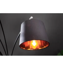 Lampa podłogowa Levels 202 cm czarno złota*Invicta Interior Outlet