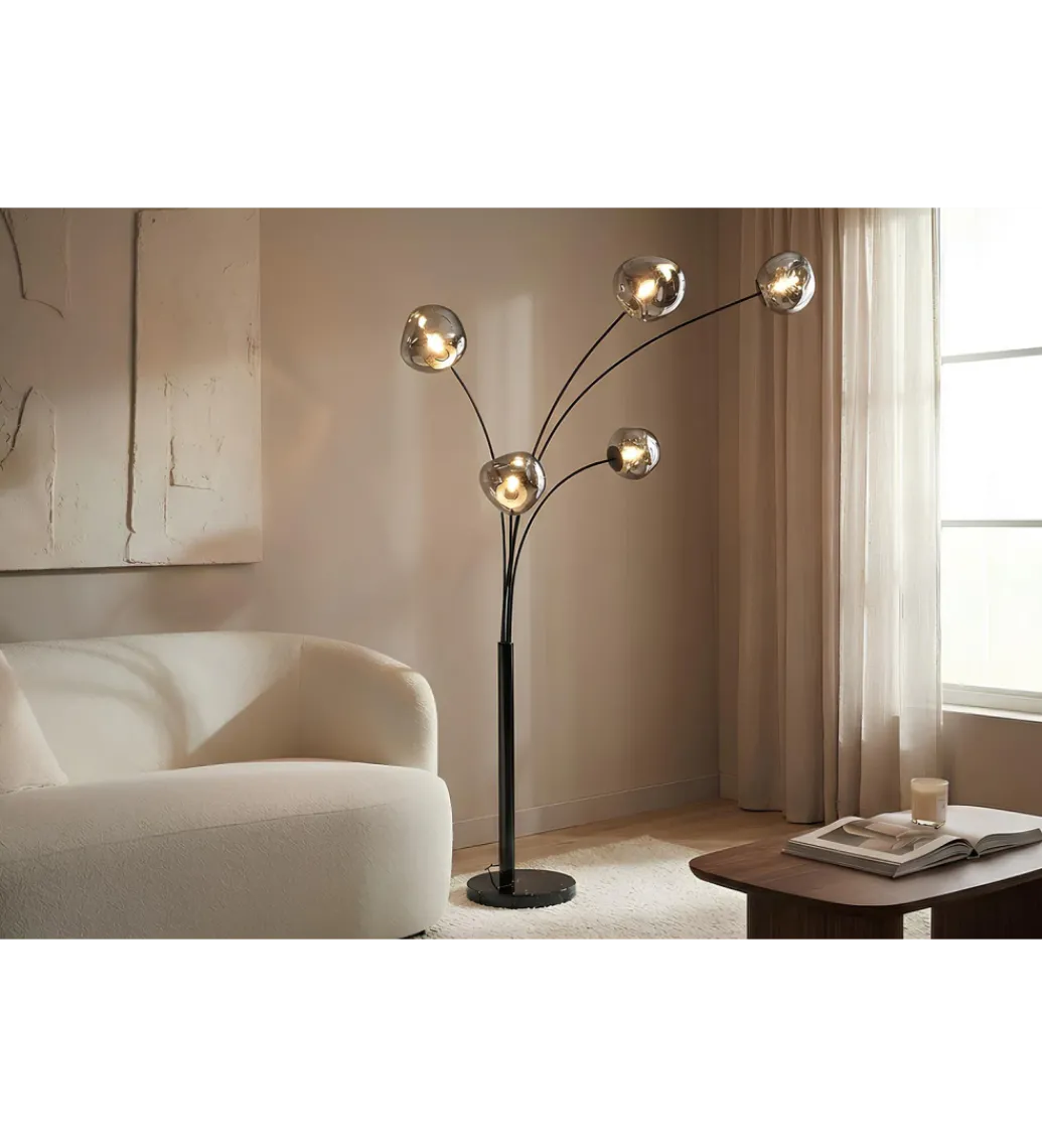 Lampa podłogowa LIQUID DIAMOND 202 cm szara*Invicta Interior Online