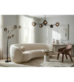 Lampa podłogowa LIQUID DIAMOND 202 cm szara*Invicta Interior Online