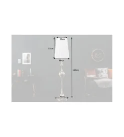 Lampa podłogowa Lucie czarna*Invicta Interior Online