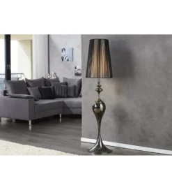 Lampa podłogowa Lucie czarna*Invicta Interior Online