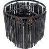 Lampa podłogowa LUTER 148 cm czarna*Exclusivas Clearance