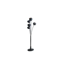 Lampa podłogowa Magma 170cm czarne złoto*Invicta Interior Online