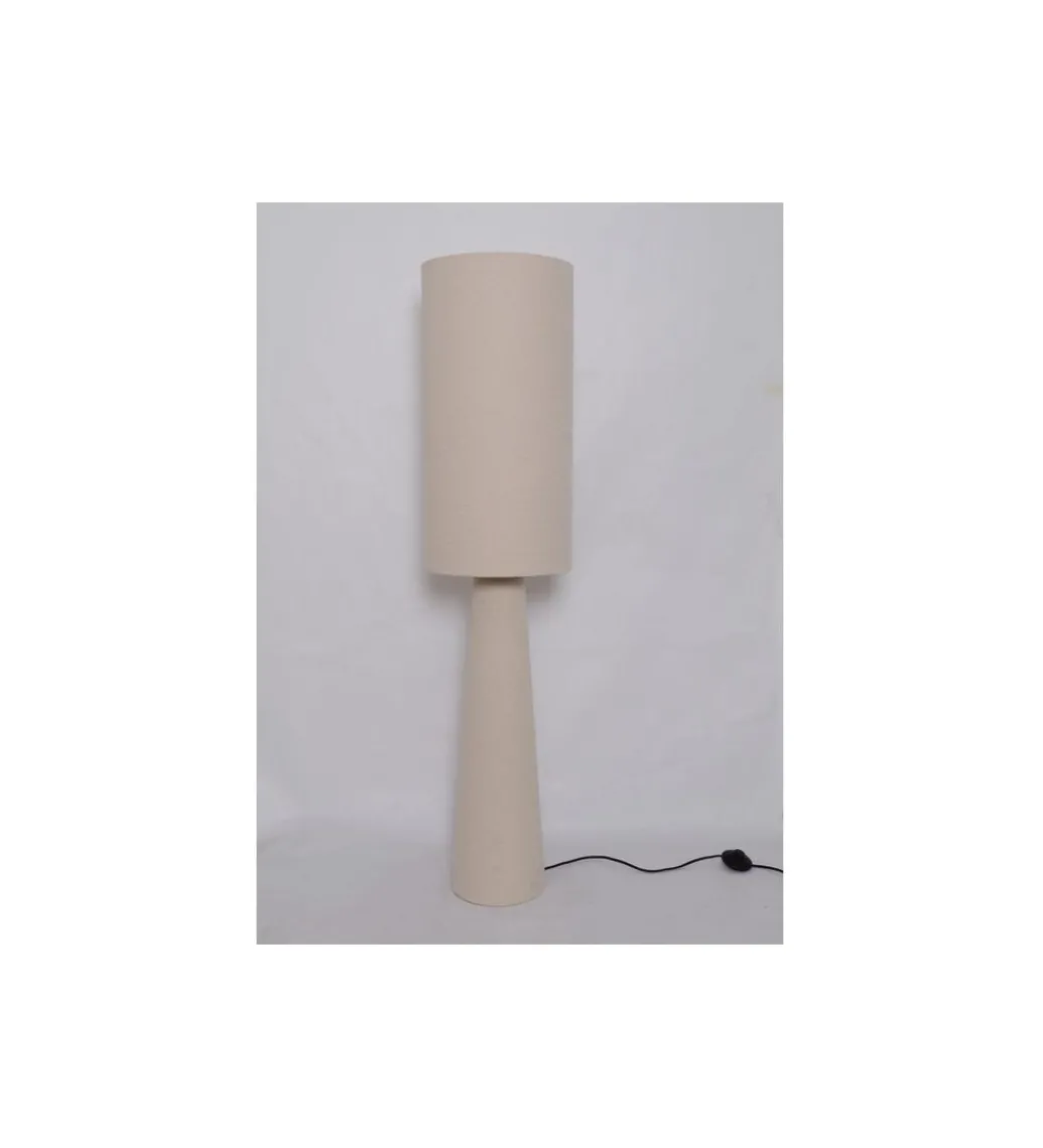 Lampa podłogowa MARLEEN 130 cm boucle beżowa*KDesign Online