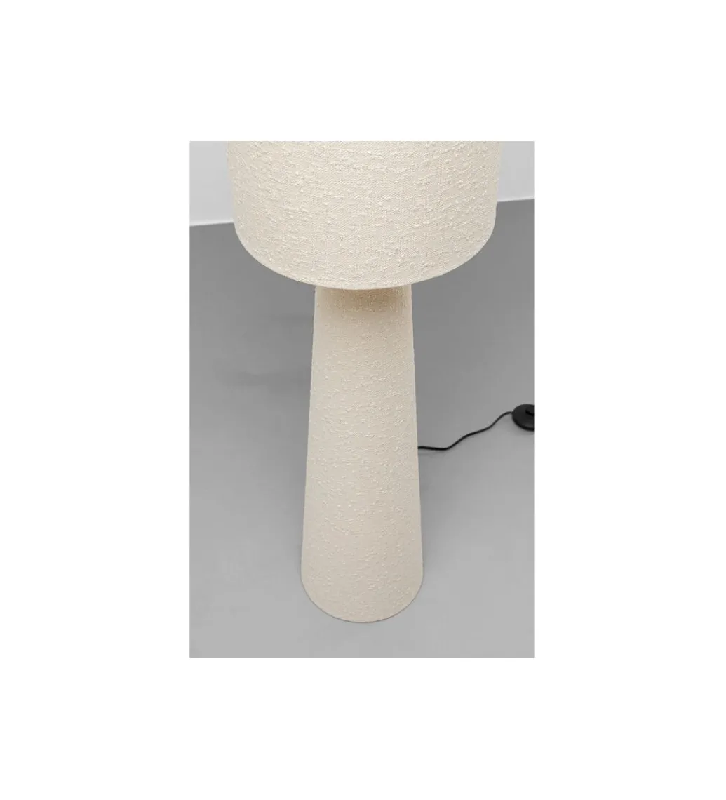 Lampa podłogowa MARLEEN 130 cm boucle beżowa*KDesign Online