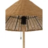 Lampa podłogowa MERTAN 154 cm rattan czarna*J-Line