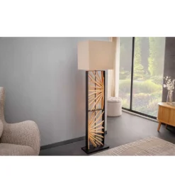 Lampa podłogowa OMAR 165 cm beżowa*Invicta Interior - przedsprzedaż Online