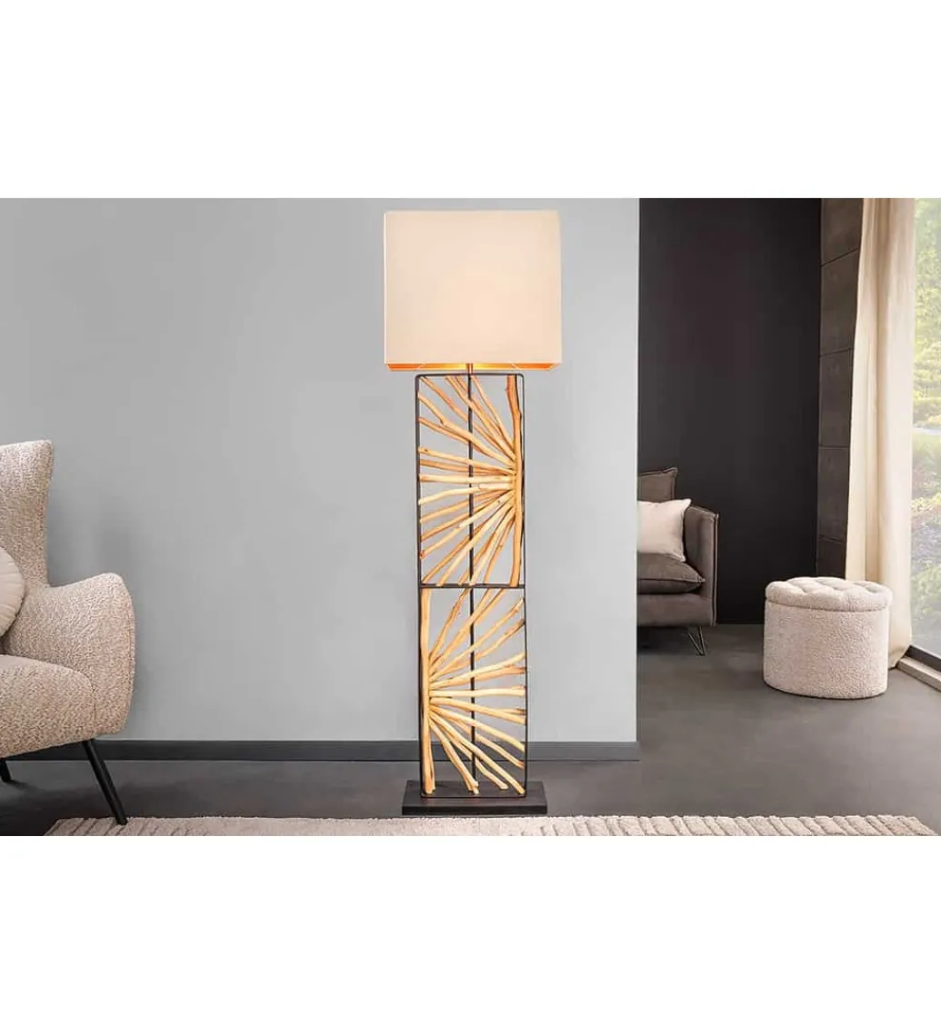 Lampa podłogowa OMAR 165 cm beżowa*Invicta Interior - przedsprzedaż Online