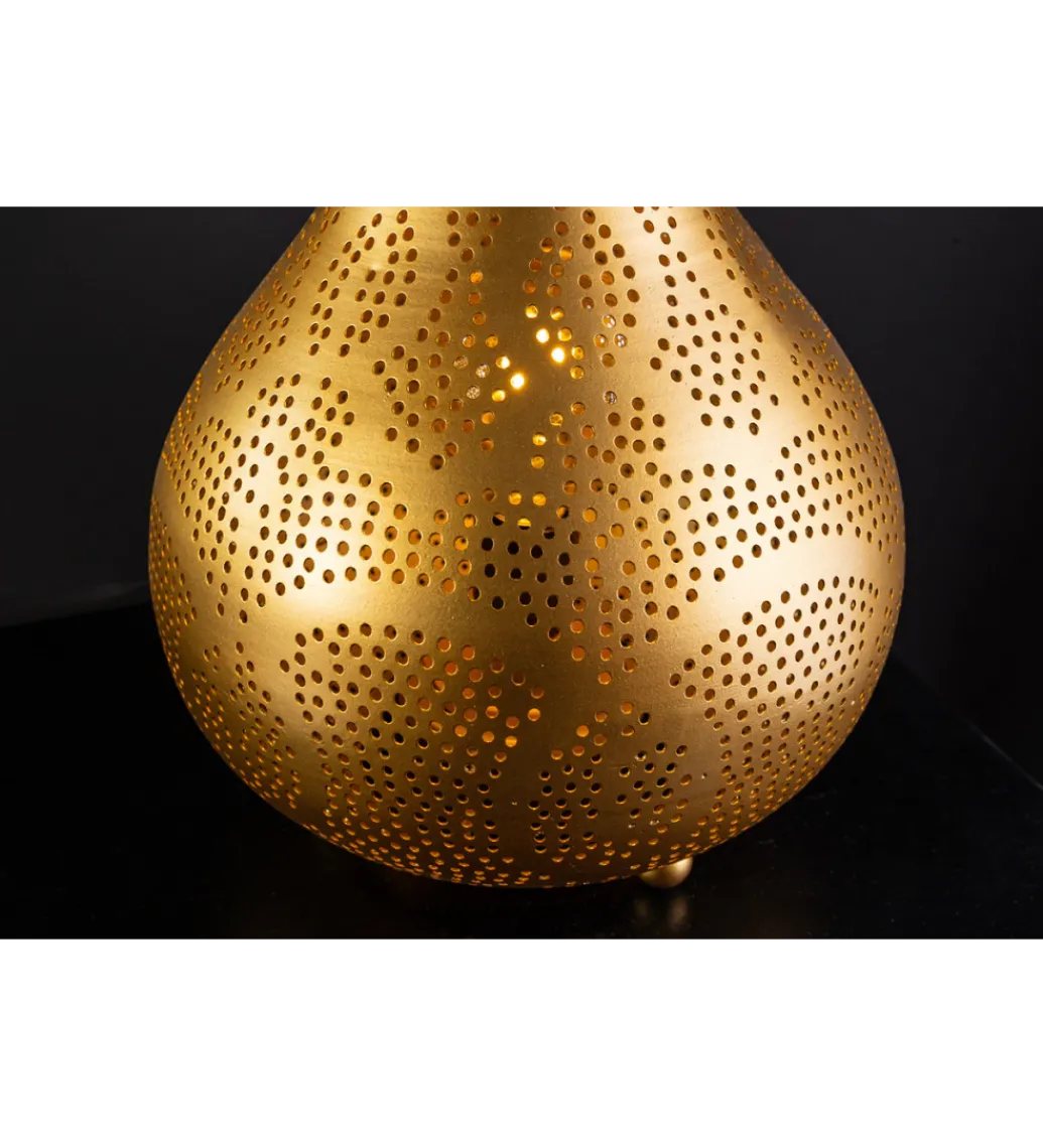 Lampa podłogowa ORIENT LIVING 50 cm ze złotym dekorem*Invicta Interior - przedsprzedaż Sale
