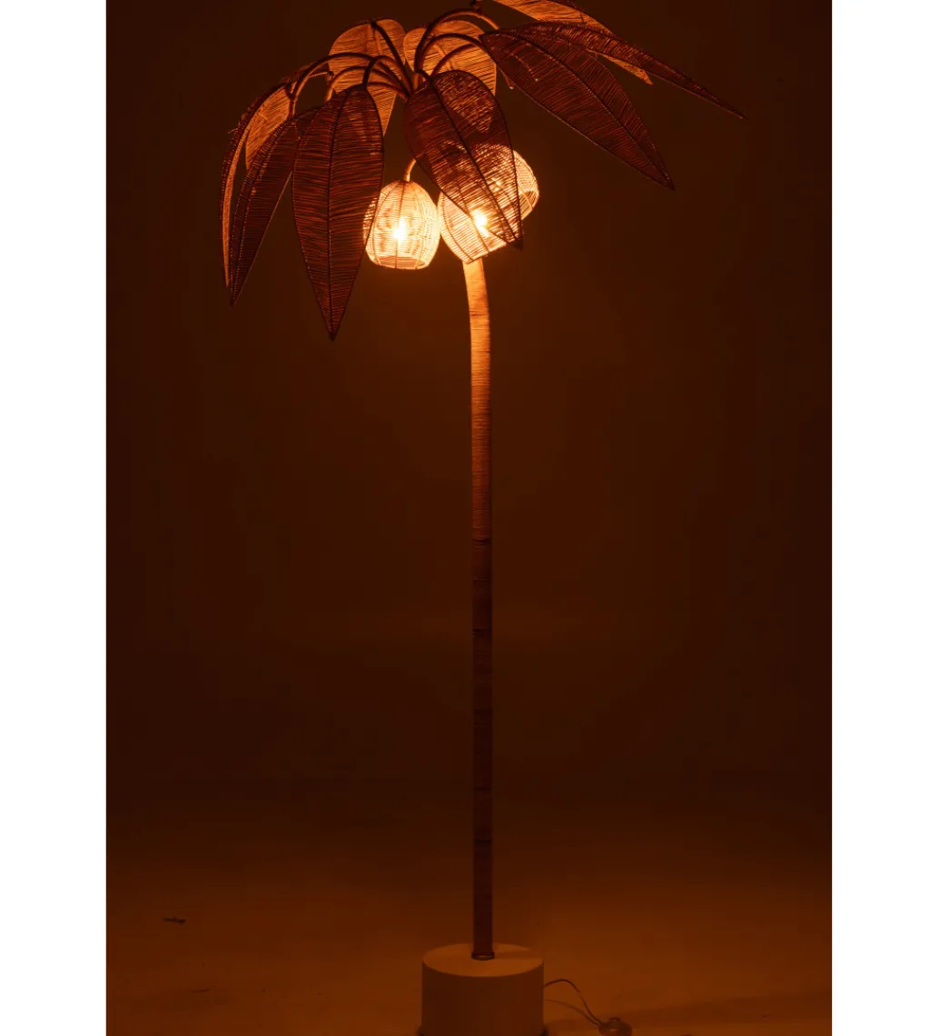 Lampa podłogowa PALMA KOKOSOWA 200 cm naturalna*J-Line Discount