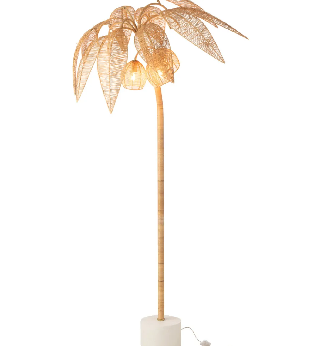 Lampa podłogowa PALMA KOKOSOWA 200 cm naturalna*J-Line Discount