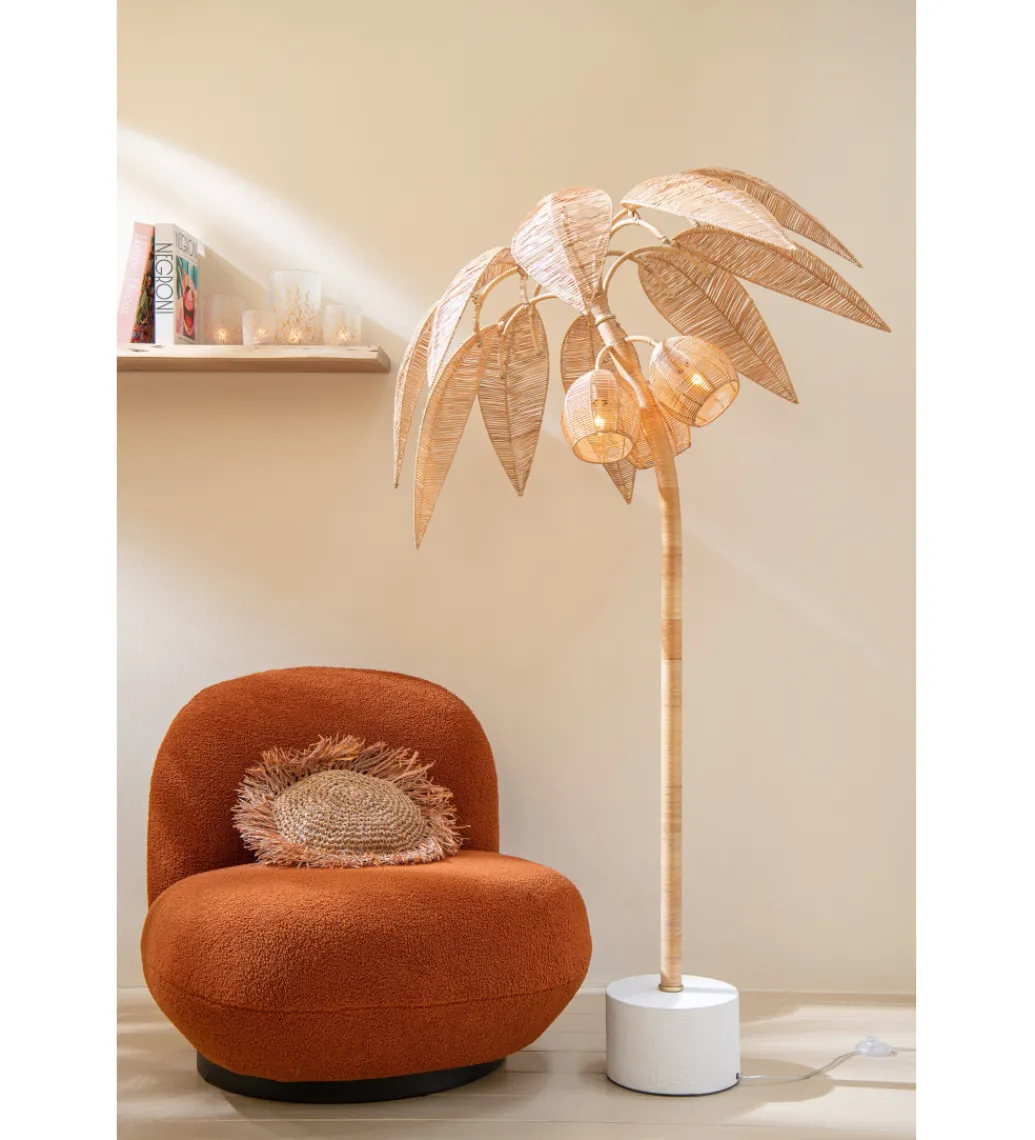 Lampa podłogowa PALMA KOKOSOWA 200 cm naturalna*J-Line Discount