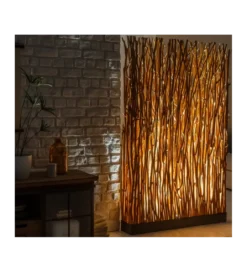 Lampa podłogowa Parave 180 cm longan naturalna*Invicta Interior Clearance