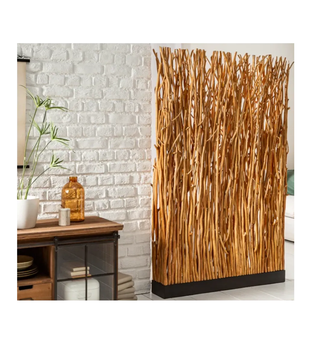 Lampa podłogowa Parave 180 cm longan naturalna*Invicta Interior Clearance