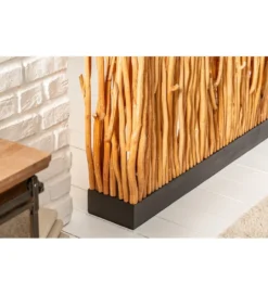 Lampa podłogowa Parave 180 cm longan naturalna*Invicta Interior Clearance