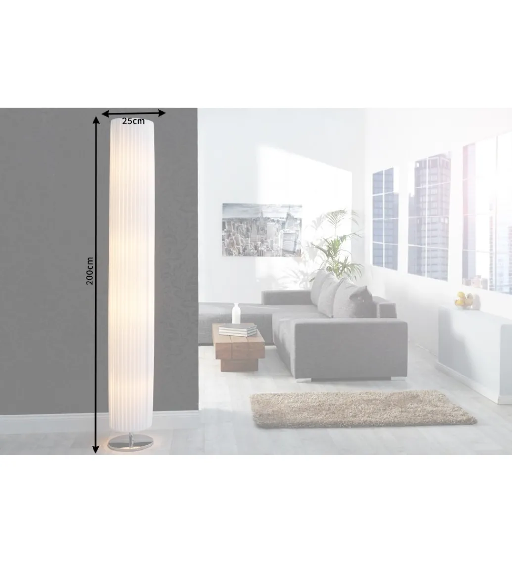 Lampa podłogowa Salone biała*Invicta Interior New