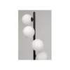 Lampa podłogowa SCALA BALLS 160 cm czarna z mlecznymi kloszami*KDesign Online