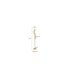 Lampa podłogowa SCALA BALLS 160 cm złota*KDesign Clearance