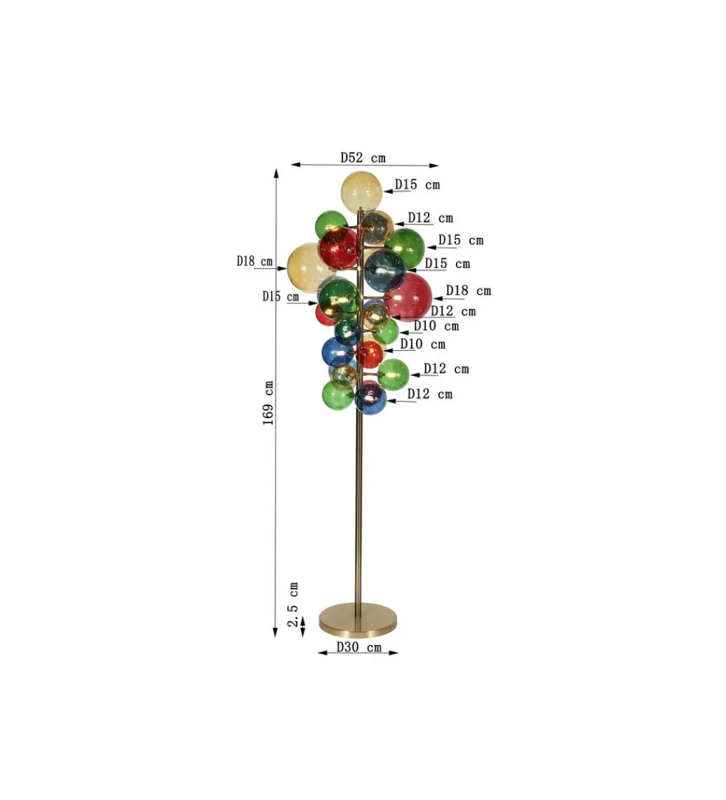Lampa podłogowa SCALA BALLS 169 cm*KDesign Hot