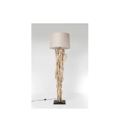 Lampa podłogowa SCULTRA drewno akacja*KDesign Best