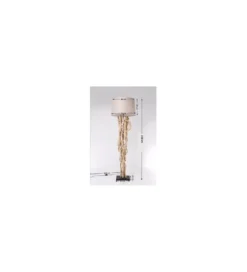 Lampa podłogowa SCULTRA drewno akacja*KDesign Best
