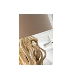 Lampa podłogowa SCULTRA drewno akacja*KDesign Best