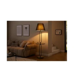 Lampa podłogowa SERVI 175 cm czarna*Invicta Interior