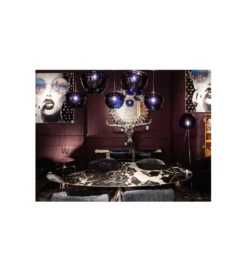 Lampa podłogowa SPHERE NIGHT 146 cm niebieska*KDesign Online