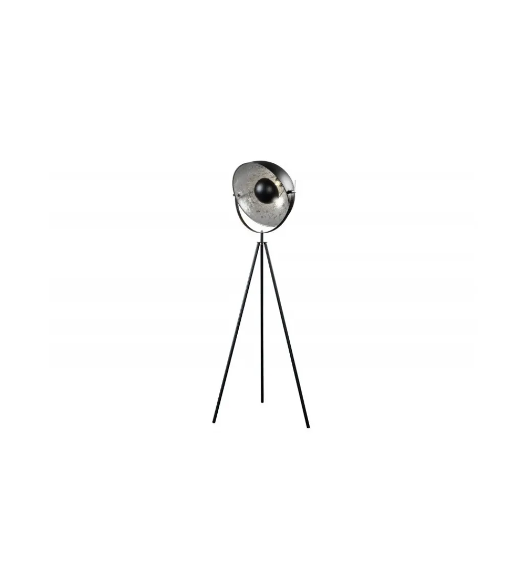 Lampa podłogowa Studio 146 cm czarno srebrna*Invicta Interior