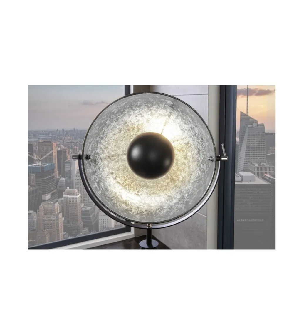 Lampa podłogowa Studio 146 cm czarno srebrna*Invicta Interior