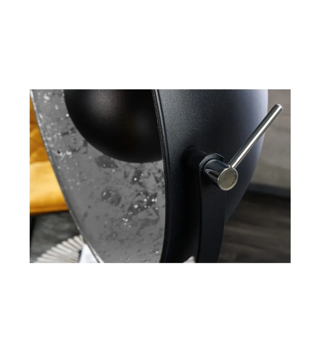 Lampa podłogowa Studio 146 cm czarno srebrna*Invicta Interior
