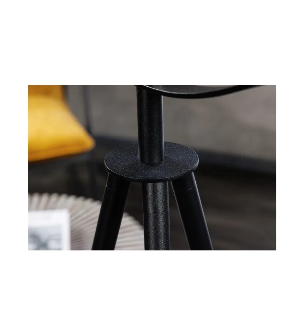Lampa podłogowa Studio 146 cm czarno srebrna*Invicta Interior