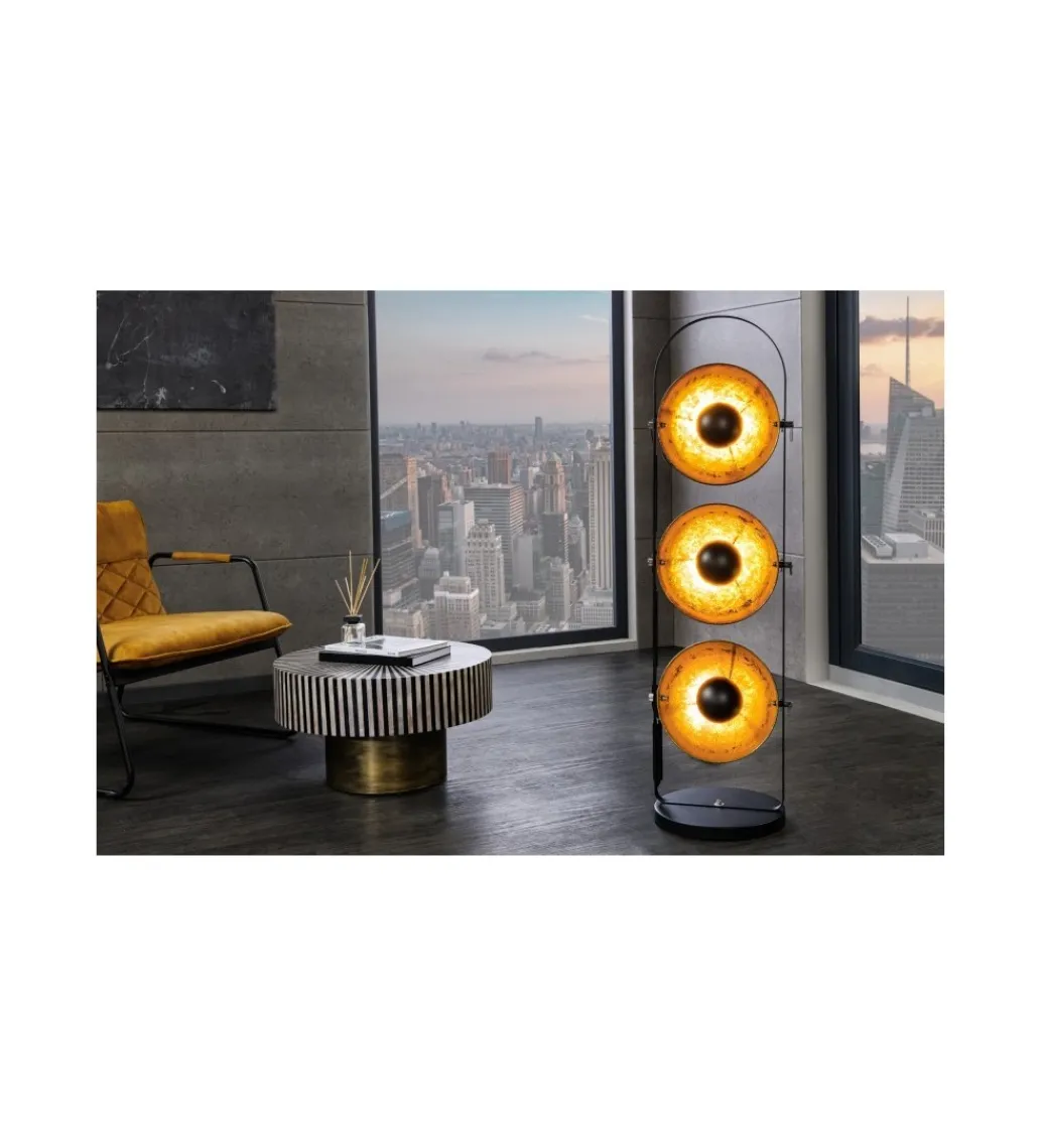 Lampa podłogowa Studio czarno złota*Invicta Interior Sale