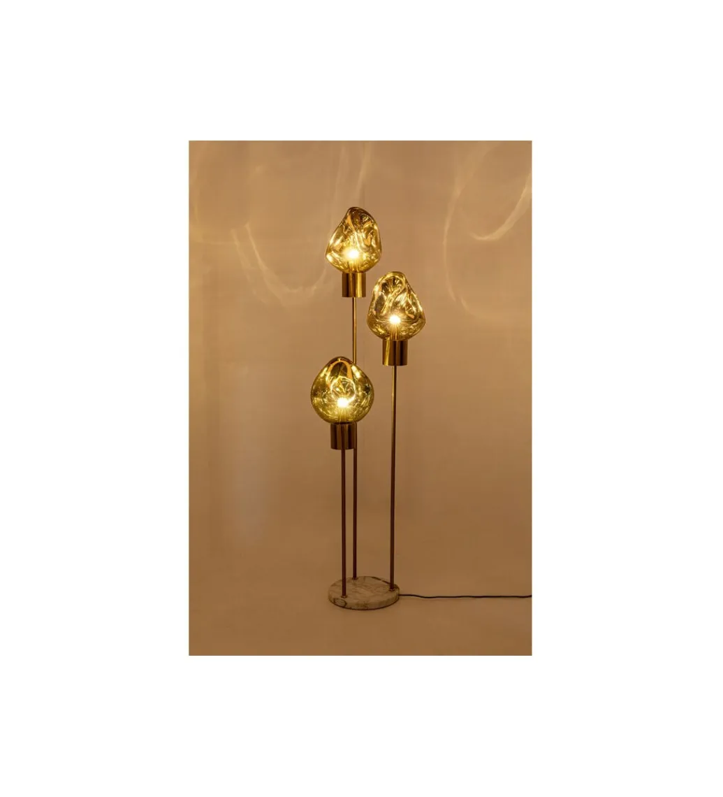 Lampa podłogowa SUPERNOVA AMBER 160 cm złota*KDesign