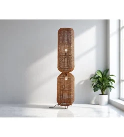 Lampa stojąca Aurora ratan 36 cm*Imeri Sale