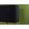 Lampa stojąca WARDROBE 150 cm naturalny z abażurem czarno-złotym*Invicta Interior Discount
