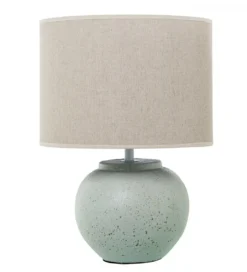 Lampa stołowa ABARLE ceramika antyczna biel*Exclusivas